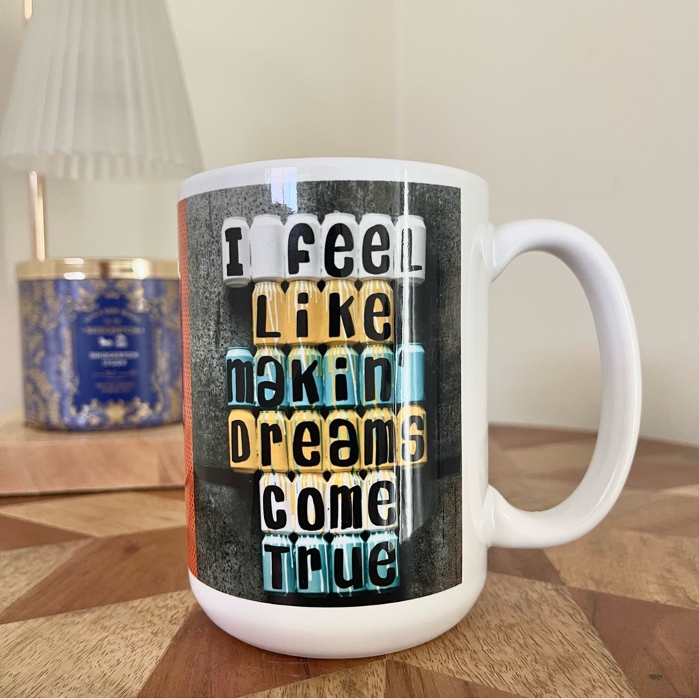 “YOU CAN DO IT!” NEW Fashion inspired Ceramic Mug 15oz Ceramic Mug. Handmade